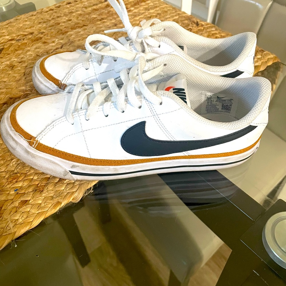 Nike Court Legacy sneakers, boys size 4.5, but I wore them only 2 times.
